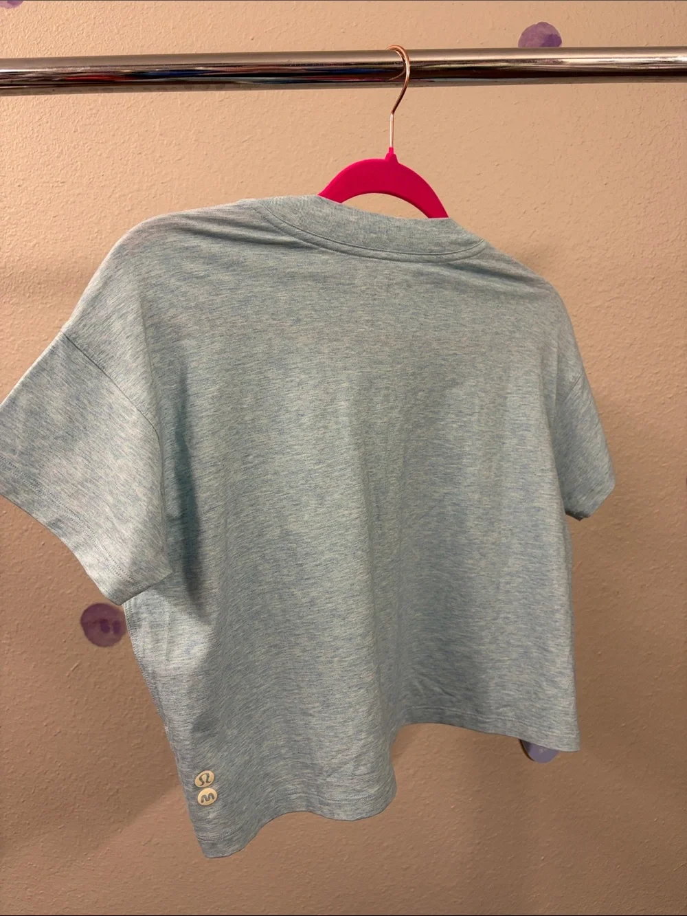 87. Lululemon x Madhappy Cates T-Shirt HEATHERED CIRRUS BLUE cropped tee